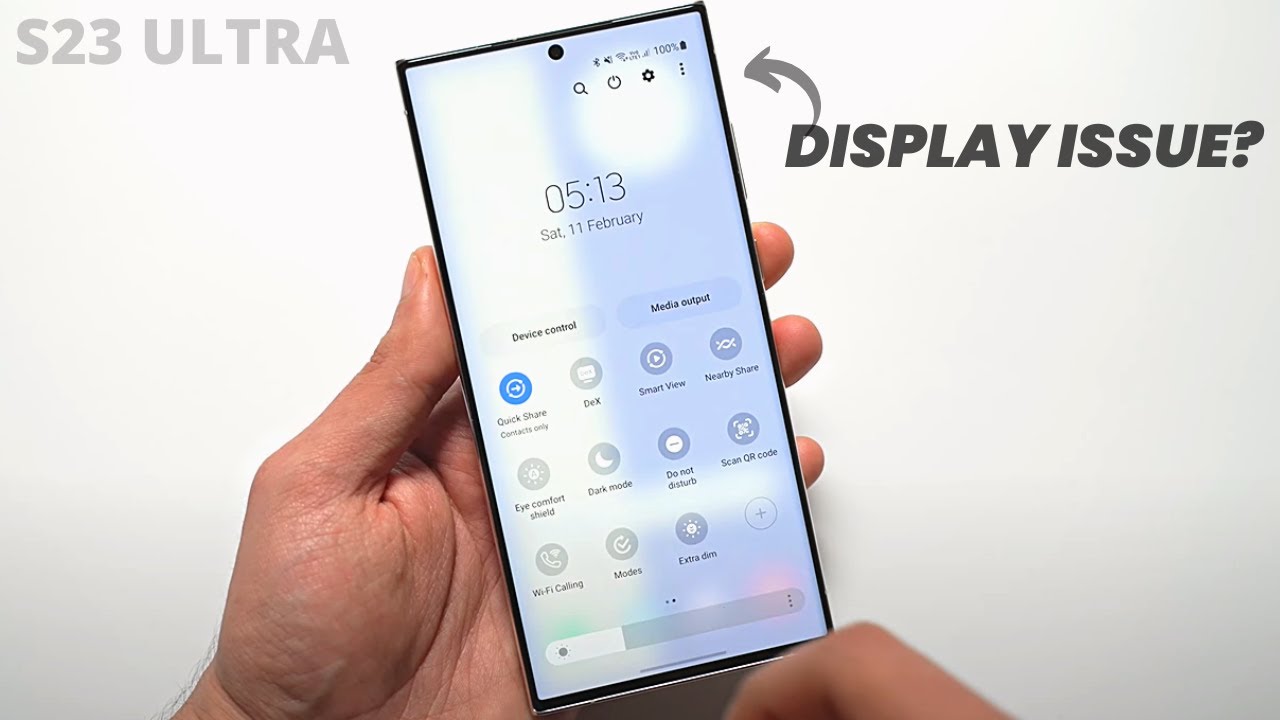 Samsung Galaxy S23 Ultra - DISPLAY ISSUE HERE! - YouTube
