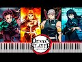 Demon Slayer: Kimetsu no Yaiba All Openings 1-4 on Piano [FREE MIDI]