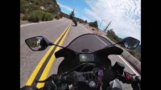 バイク事故動画　ハイサイド