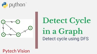 3.1 Detect cycle in a Graph using DFS | Python