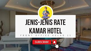 Jenis-Jenis Rate Kamar Hotel || Front Office Kelas 11