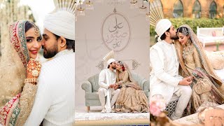 Saboor Aly and Ali Ansari Complete Nikkah Photoshoot |Saboor Ali Wedding