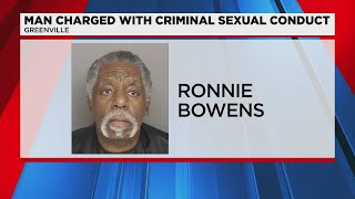 Man charged with criminal sexual conduct in Greenville