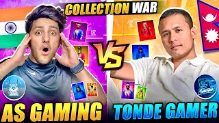As Gaming Vs Tonde Gamer 😍 First Time Ever Richest Collection Versus - Garena Free Fire