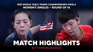 Yuan Jia Nan vs Wang Manyu | 2021 World Table Tennis Championships Finals | WS | R16