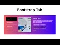 How to create Bootstrap Nav Tabs HTML CSS Custom Design | HTML CSS Bootstrap Nav Tabs @raselcoder