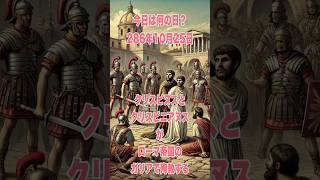 今日は何の日？ 286年10月25日、クリスピヌスとクリスピニアヌスがローマ帝国のガリアで殉教する.       #歴史 #history #キリスト教会