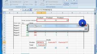 1 Excel for decision making - production optimisation to maximise the profit