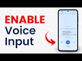 How to Enable Voice Input on Samsung S23