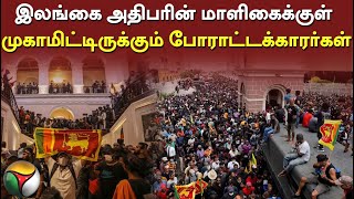 இலங்கை அதிபரின் மாளிகைக்குள் முகாமிட்டிருக்கும் போராட்டக்காரர்கள்...