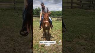 Jaydyn Deaf Cowgirl riding Mustang Reno Part 2