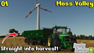 Wasting NO TIME! - Moss Valley Ep 1 - Farming Simulator 25