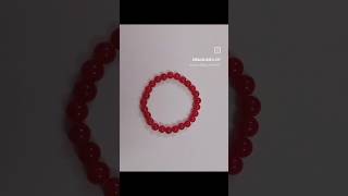 Cherry Red Bead Bracelet ♥️ #beadedbracelet #ordernow #customizedbracelet #rimjimjewellery #order