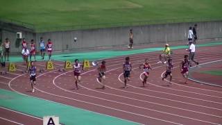 2016静岡中部中学新人共通男子100ｍ予選3組