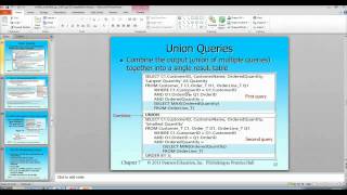Chapter 7 - Union Queries explained