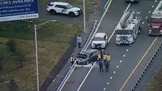 Crash on northbound Route 42 in South Jersey as traffic picks up for holiday weekend
