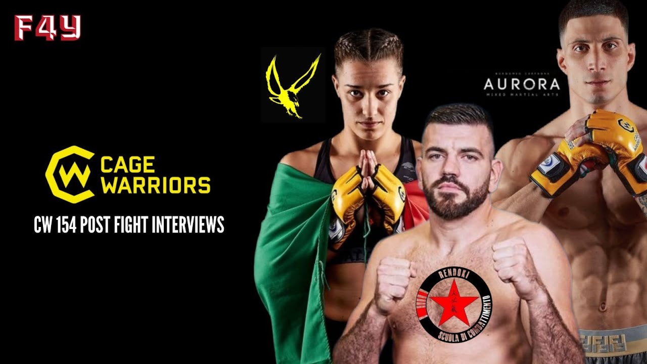 INTERVISTE POST CAGE WARRIORS 154: JASMINE FAVERO, DARIO BELLANDI ...