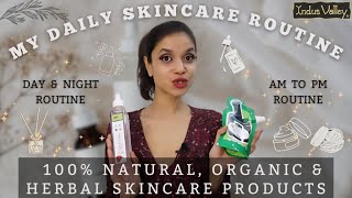 Daily Skincare Routine with 100% Natural, Organic \u0026 Herbal Skincare Products ✨ Day \u0026 Night Routine ✨