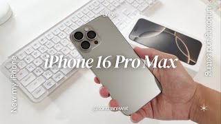 Unboxing iPhone 16 Pro Max Natural titanium 256 gb I  TON THANAWAT