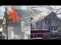 Multi-alarm fire rips through Somerville home