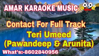 Teri Umeed | Karaoke Track With Lyrics | Hindi Karaoke Track | Amar Karaoke