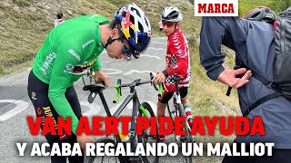 Van Aert sufre una avería y regala un maillot I MARCA