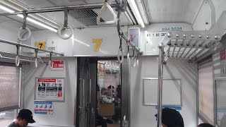 【走行音】JR武蔵野線205系205-5FケヨM20モハ204-5034東洋VVVF-IGBT 高音80Km/h. Duren Kalibata-Tebet Station.