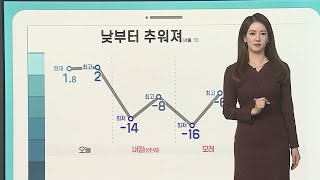 [날씨클릭] 낮부터 찬바람, 내일 최강 한파…영동 폭설 / 연합뉴스TV (YonhapnewsTV)