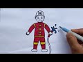 easy community helpers drawing. doctor drawing firefighter drawing police drawing