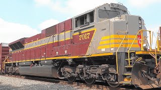 Canadian Pacific Heritage Locomotive #7017 on CSX Freight Train