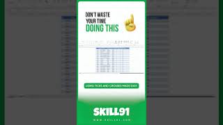 Finding the correct Tick and Cross in just 30 Second | Excel Tips \u0026 Tricks #shorts