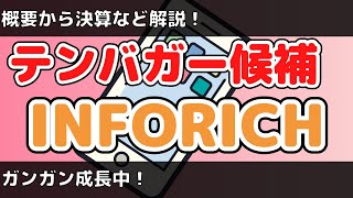 【テンバガー候補】INFORICHを紹介！（銘柄紹介）