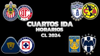 HORARIOS, CANALES Y FECHAS DONDE VER LOS CUARTOS DE FINAL IDA | LIGUILLA LIGA MX CLAUSURA 2024