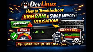 How to troubleshoot High RAM and SWAP Memory Utilisation - top, uptime, free, ps, kill, pkill, /proc