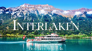Interlaken 4K Drone Nature Film - Calming Piano Music - Beautiful Nature