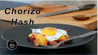 How to Turn Leftover Potatoes into a Tasty Chorizo Hash with a Fried Egg