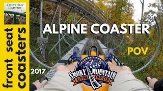 Smoky Mountain Alpine Coaster 4K POV On Ride Pigeon Forge Tennessee 2017