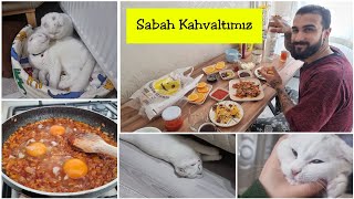 Sabah Kahvaltısı  / Sabah Menümüzde Ne Var / Patlican ve soğan  kavurması