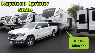 2021 Keystone Sprinter 31MB | This Is The Oddest Floor Plan We Have EVER Reviewed | Thoughts?