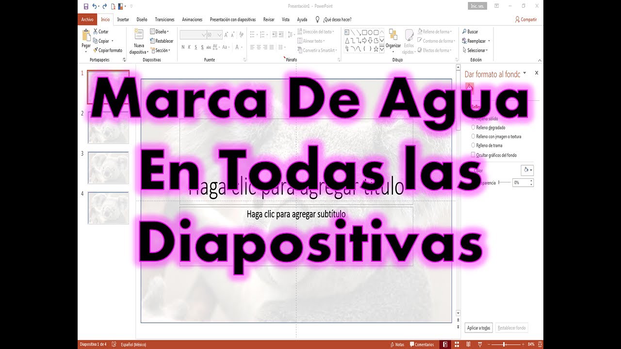 Como Poner Marca De Agua En Powerpoint