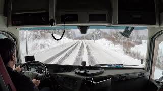 CV Volvo FH 2021 Truck Driving Ice Road (Buzlu Yolda TIR Sürmek)