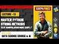 🔥 Master Python String Methods – Unlock the Power of Text Manipulation! 🔡 | SkillX 🚀