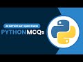 Python MCQs | Top 20 Python Questions and Answer | Tpoint Tech