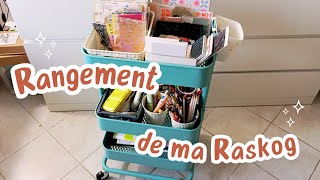 📦 Rangement et tri de mon matériel de scrap/aquarelle : chariot IKEA RASKOG