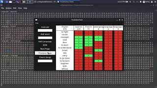 A vocabulary checker using Python and Tkinter