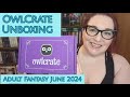 OwlCrate Adult Fantasy June 2024: Here Be Monsters 🧌 OwlCrate Unboxing