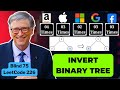 Invert Binary Tree: 226- Tree interview Question-java @ Amazon, Google, meta, apple, microsoft, uber