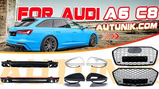 Autunik.com - Audi A6 C8 Diffuser Parts \u0026 Tailpipe Upgrade