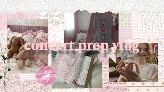 Concert Prep vlog: grwm, essentials, cute concert looks