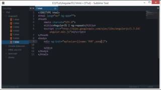 AngularJS Tutorial 7 ng repeat